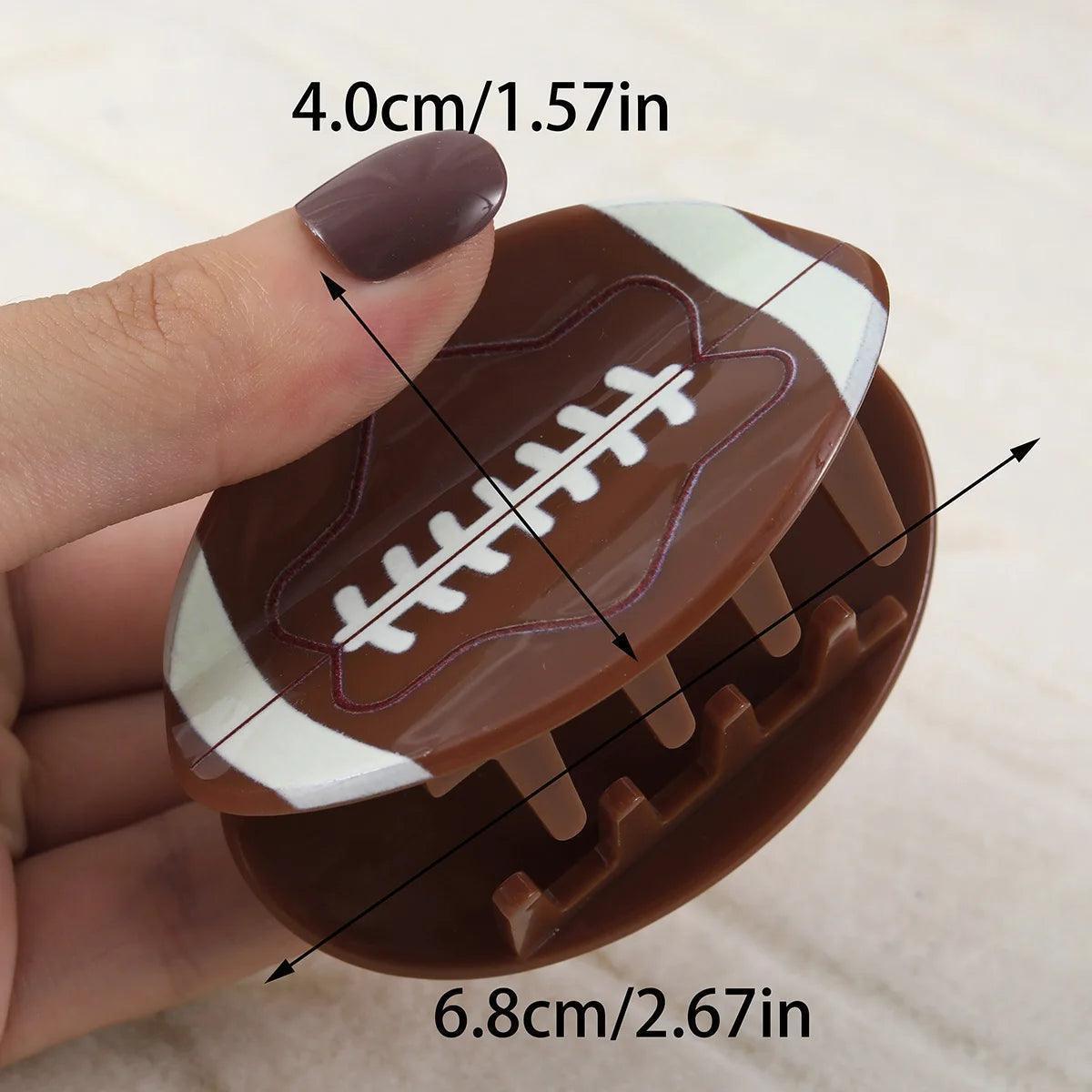 i love sports hair clips - basil boutique