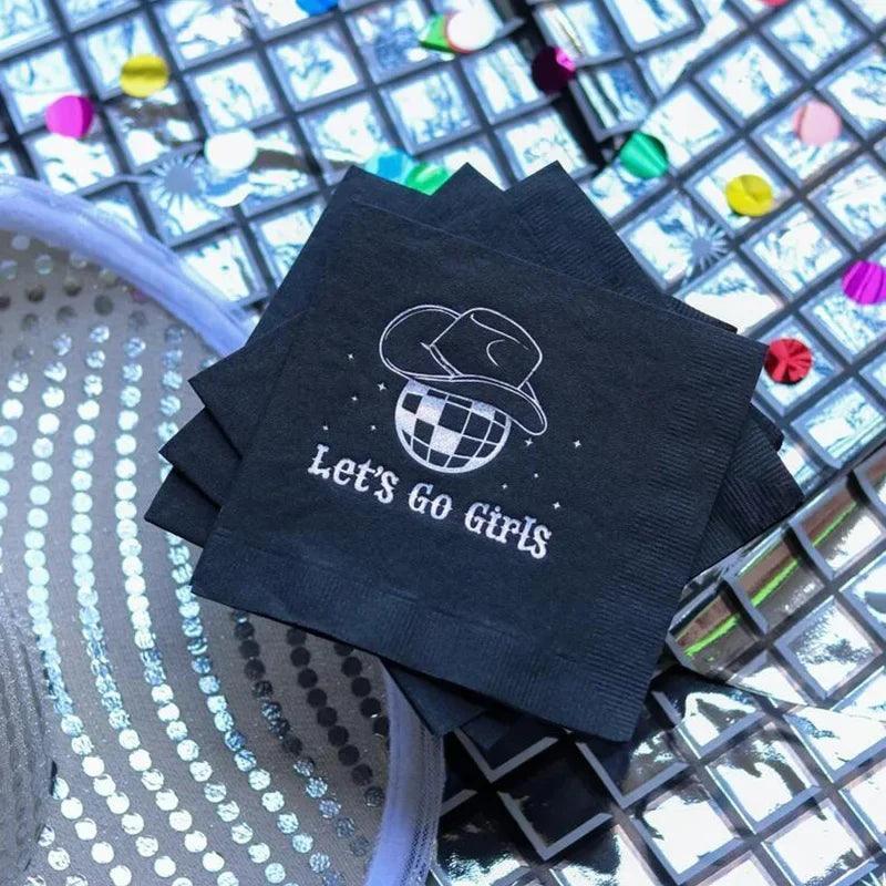 let's go girls cocktail napkins - basil boutique