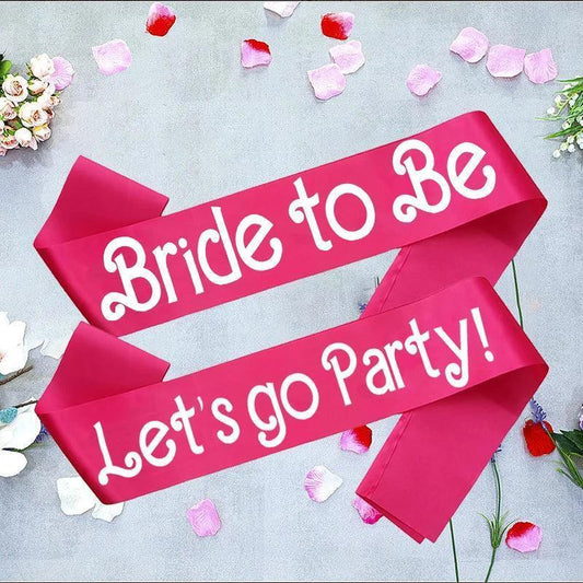 let's go party bridal sashes - basil boutique