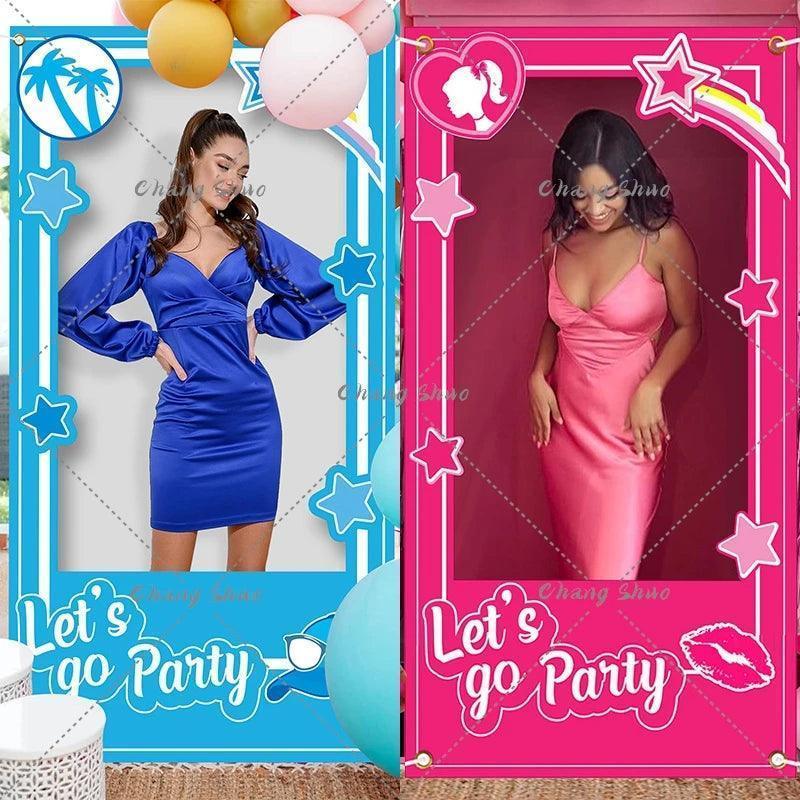 let's go party photo booth prop frame - basil boutique
