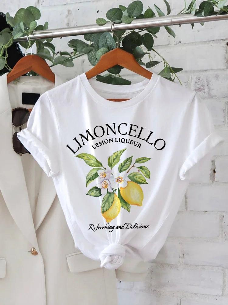 limoncello liqueur t-shirt - basil boutique
