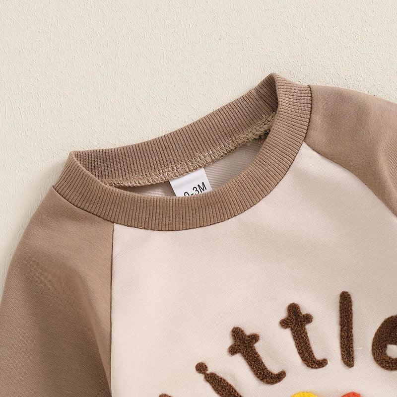little turkey long sleeve onesie - basil boutique