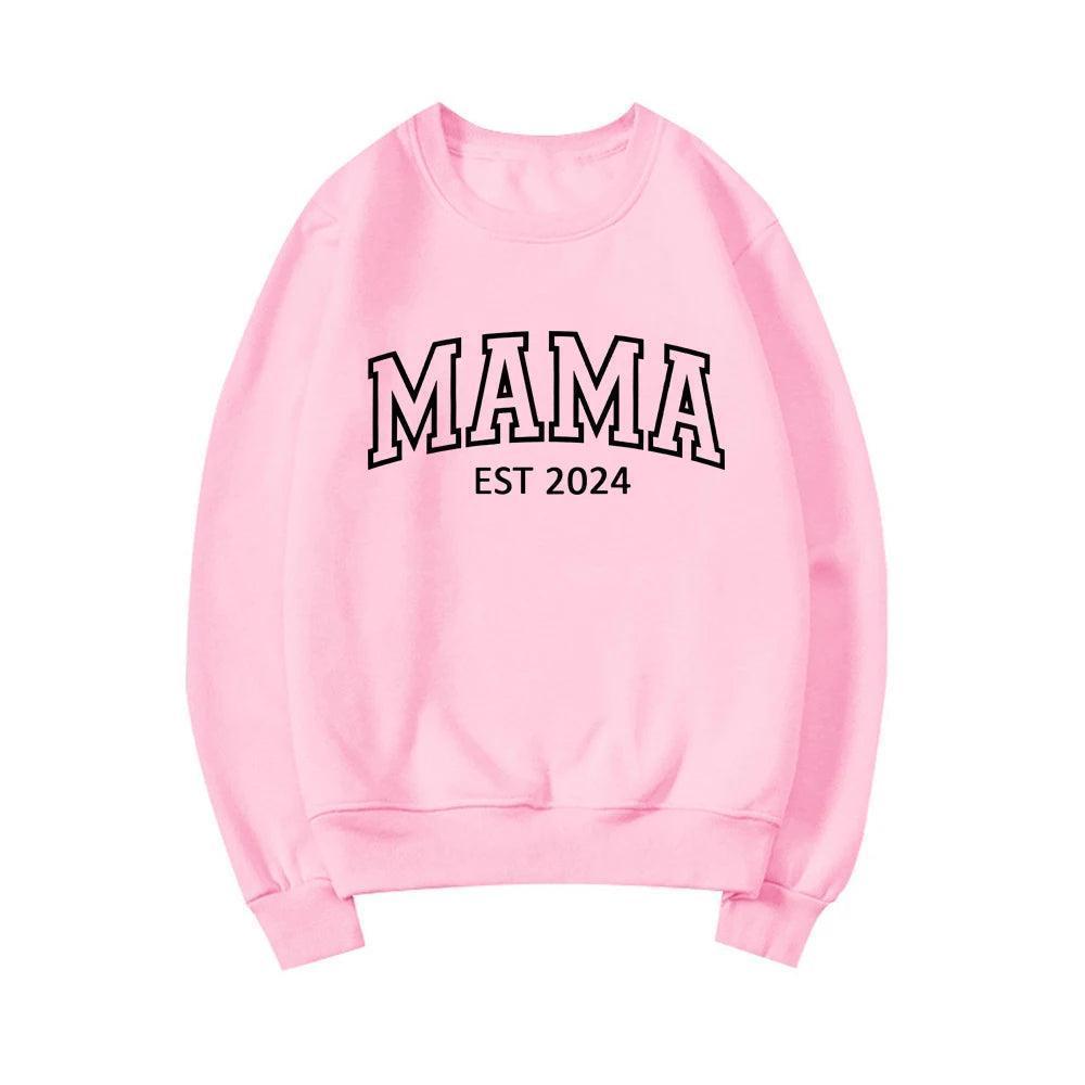 mama est. 2024 crew sweatshirt - basil boutique