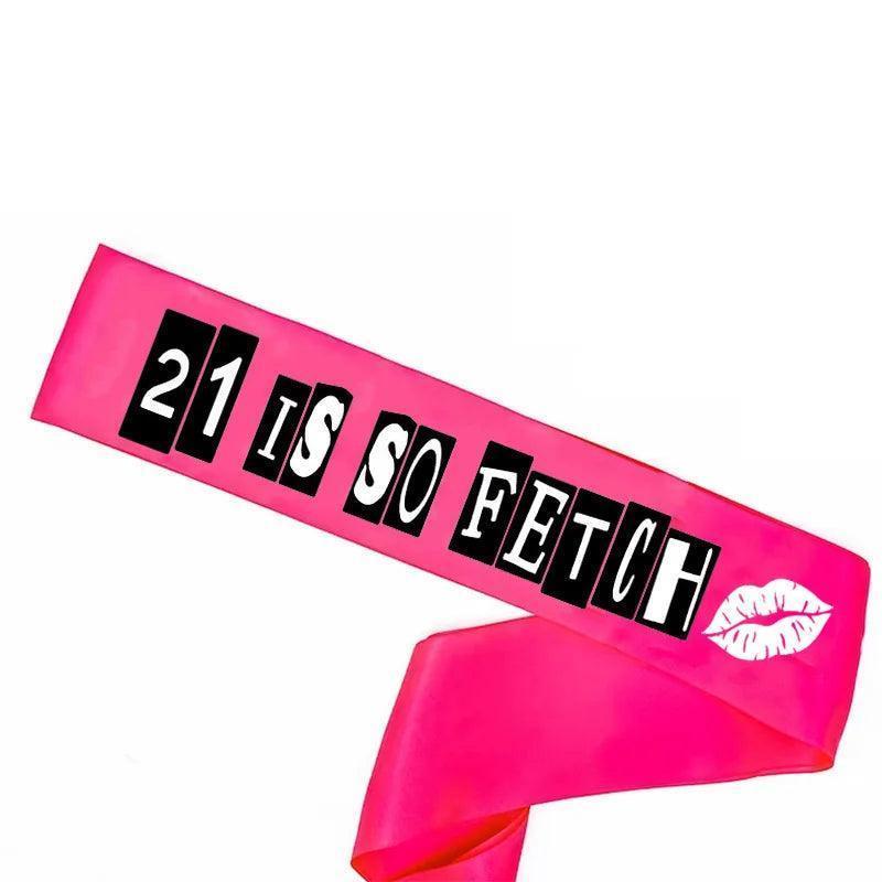 mean girls birthday sashes - basil boutique