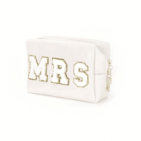 mrs. cosmetic bag - basil boutique