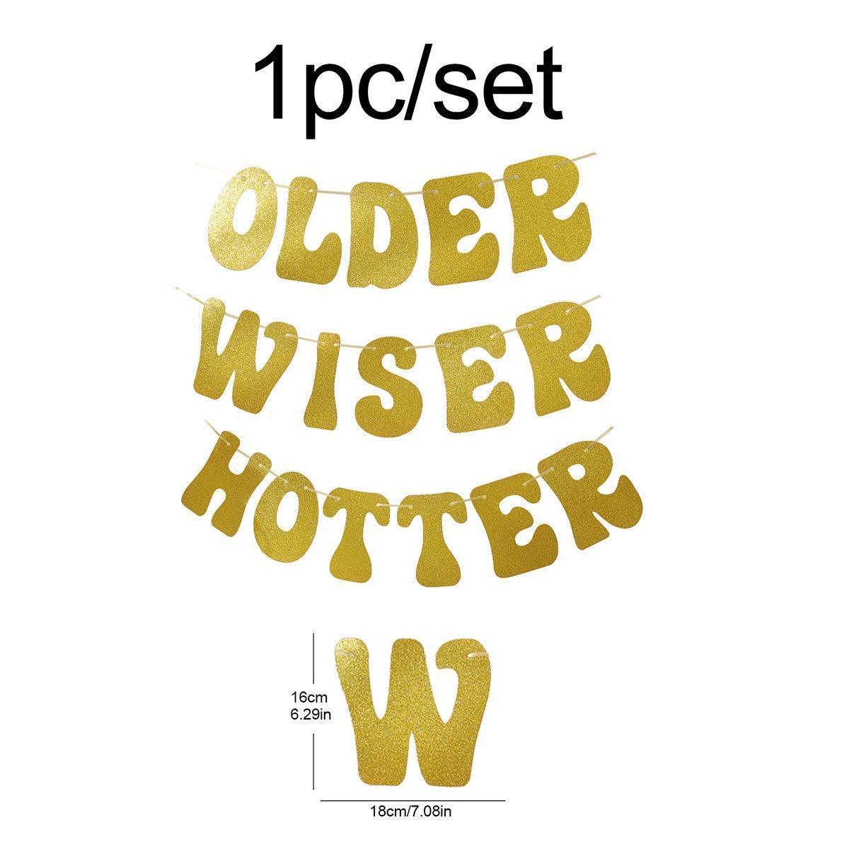 older wiser hotter retro banner - basil boutique