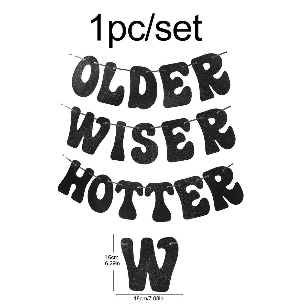 older wiser hotter retro banner - basil boutique