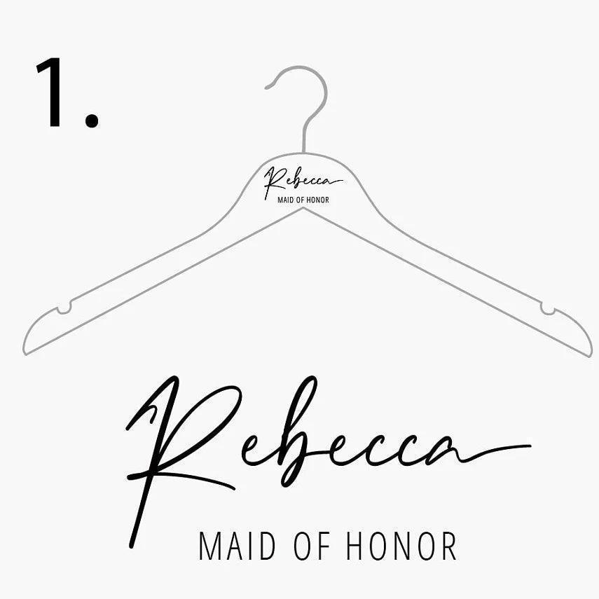 personalized acrylic hanger - basil boutique