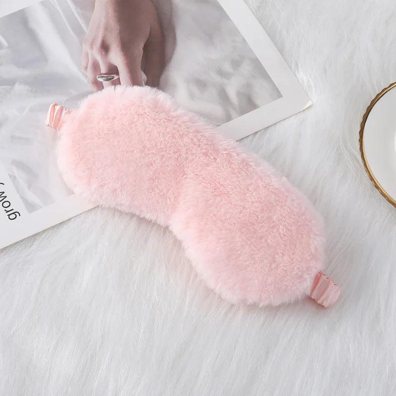 personalized fluffy eye mask - basil boutique
