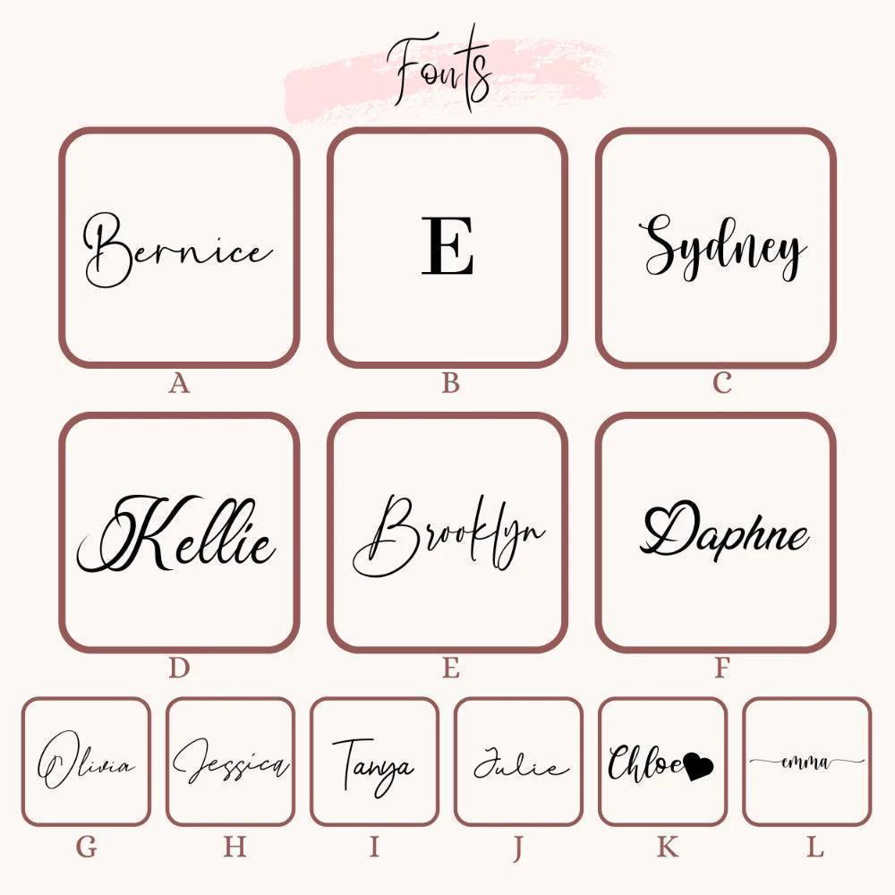 personalized velvet jewelry box - basil boutique