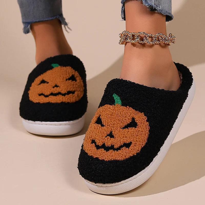pumpkin slippers - basil boutique