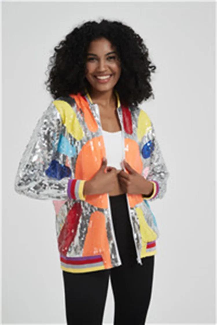 shine sequin jacket - basil boutique