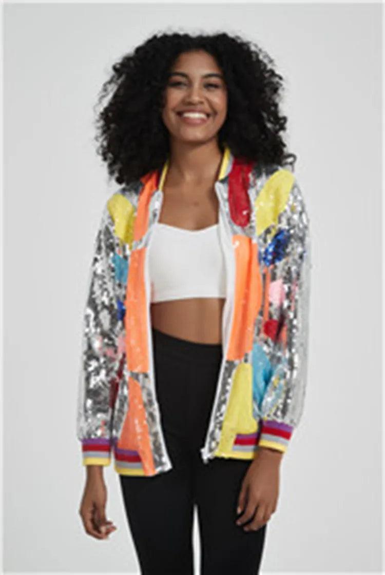shine sequin jacket - basil boutique