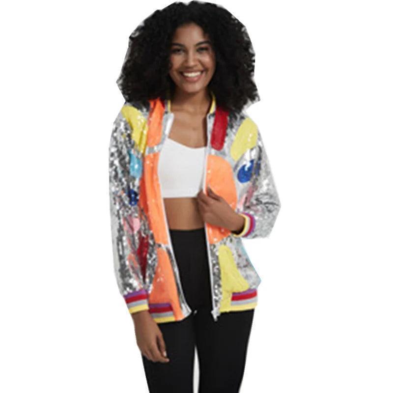shine sequin jacket - basil boutique