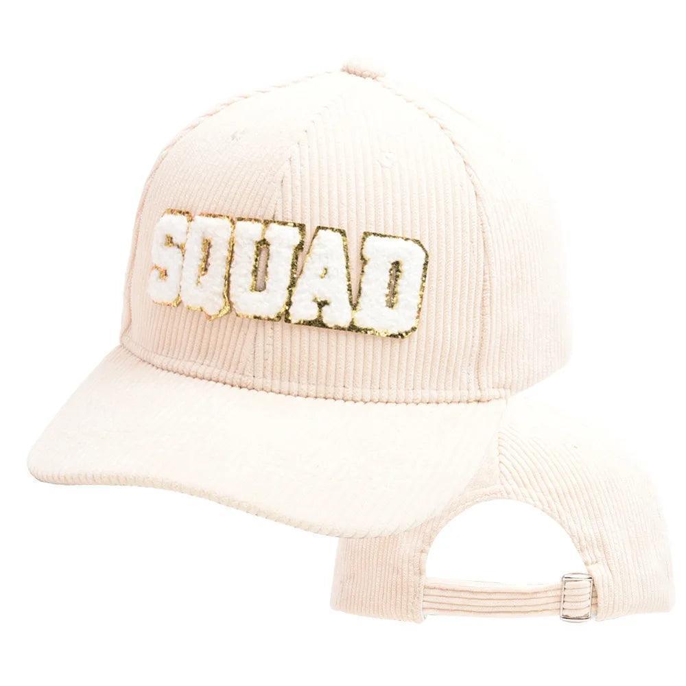 squad corduroy baseball hats - basil boutique