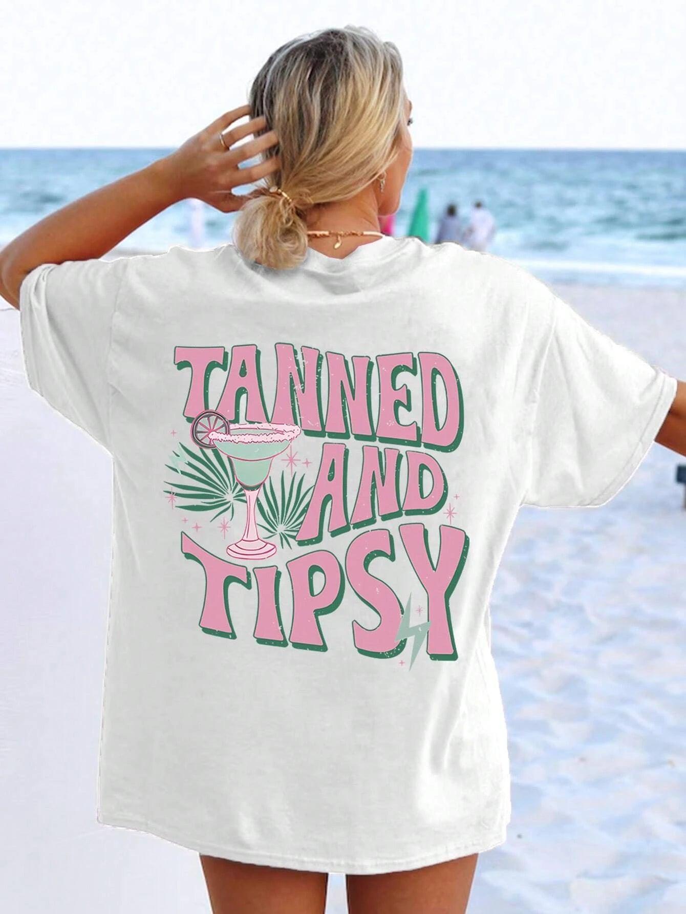 tanned + tipsy t-shirt - basil boutique
