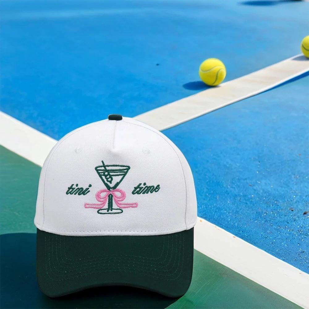 tini time emrboidered baseball hat - basil boutique