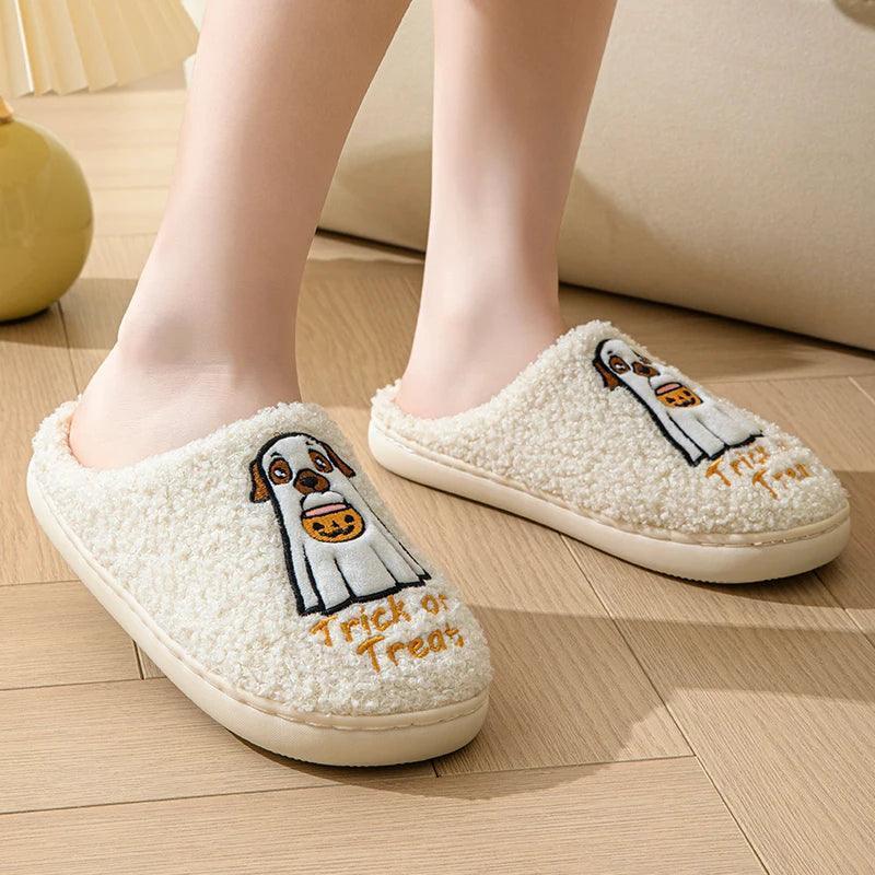 trick-or-treat slippers - basil boutique