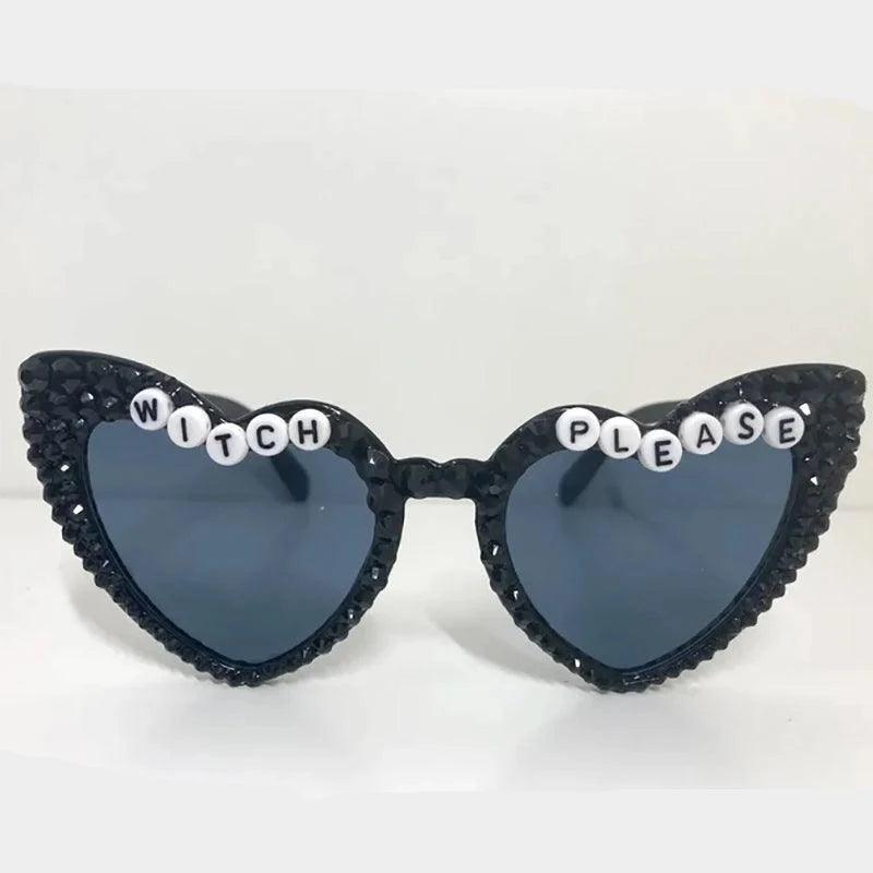 witch please heart sunglasses - basil boutique