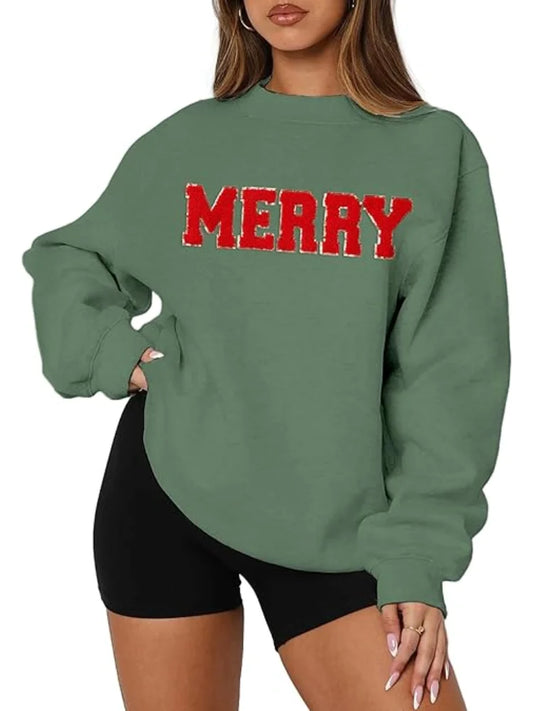 merry bold crew sweater