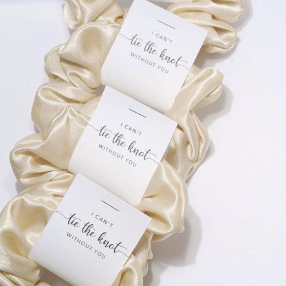 bridal party proposal scrunchies - basil boutique