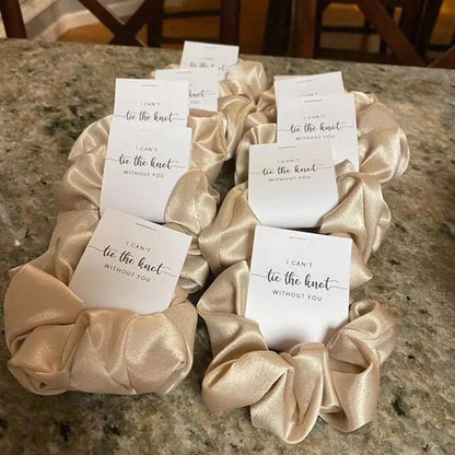 bridal party proposal scrunchies - basil boutique