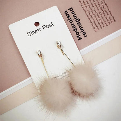 pom pom earrings - basil boutique