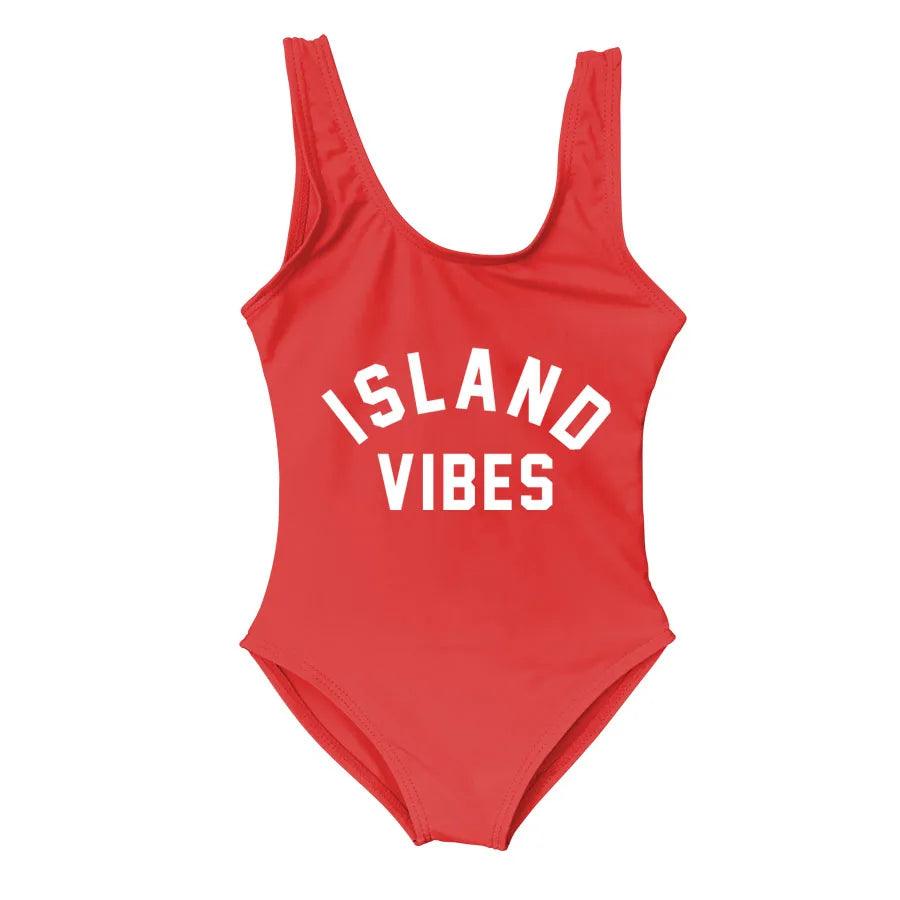 island vibes matching one-piece swimsuits - basil boutique