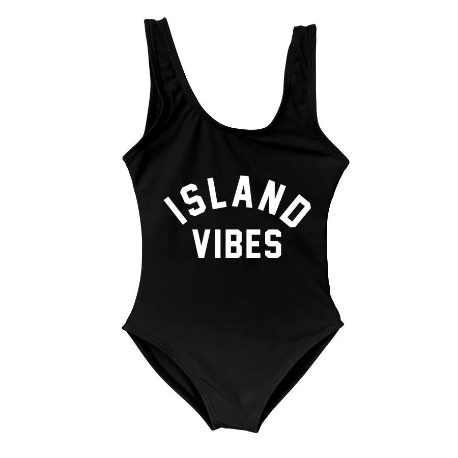 island vibes matching one-piece swimsuits - basil boutique