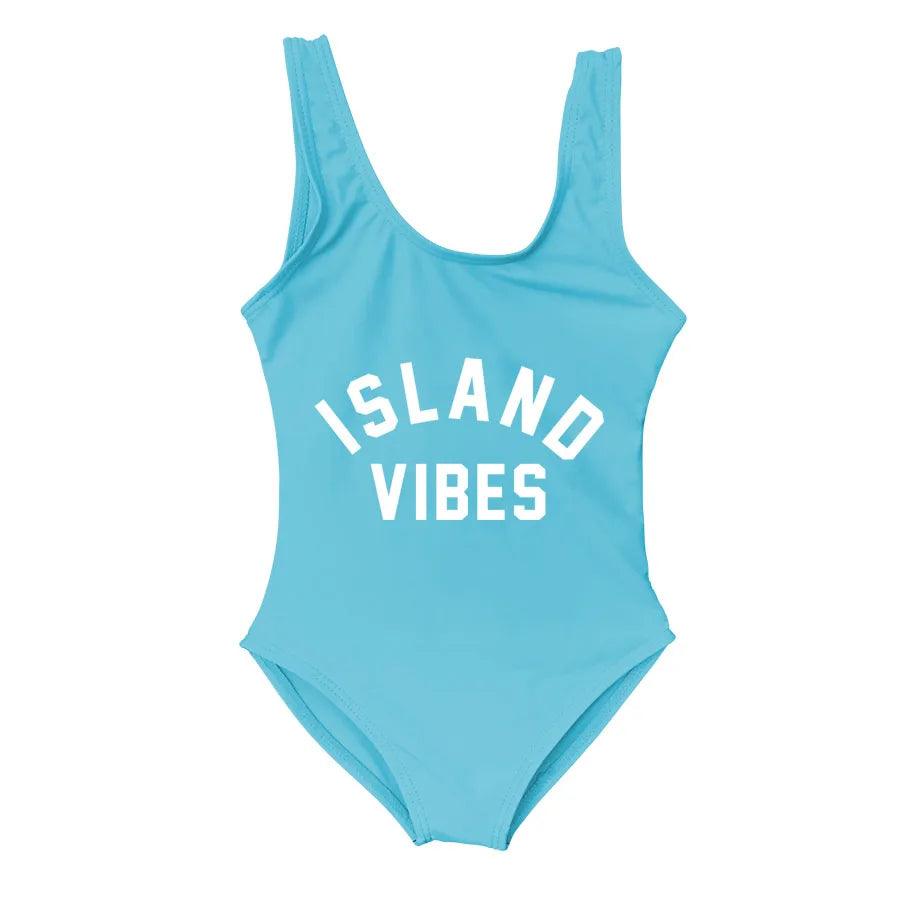 island vibes matching one-piece swimsuits - basil boutique