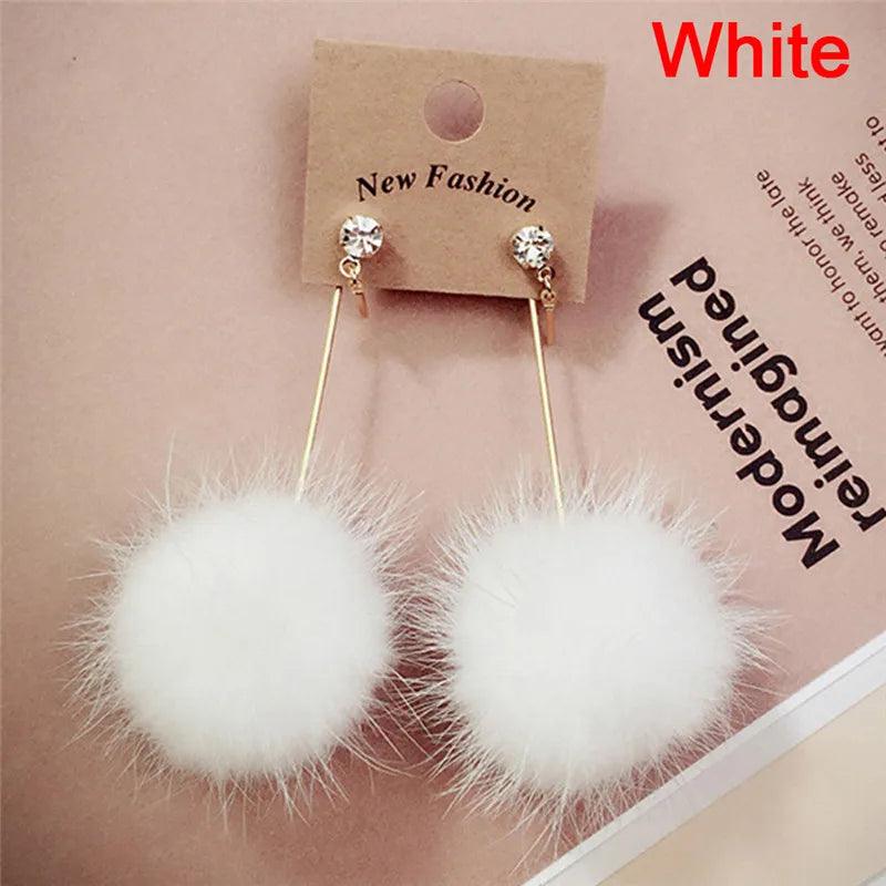 pom pom earrings - basil boutique