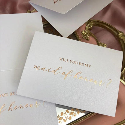 will you be my bridesmaid proposal card