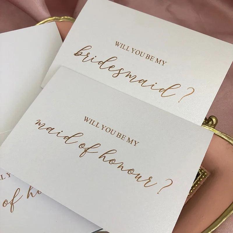 will you be my bridesmaid proposal card