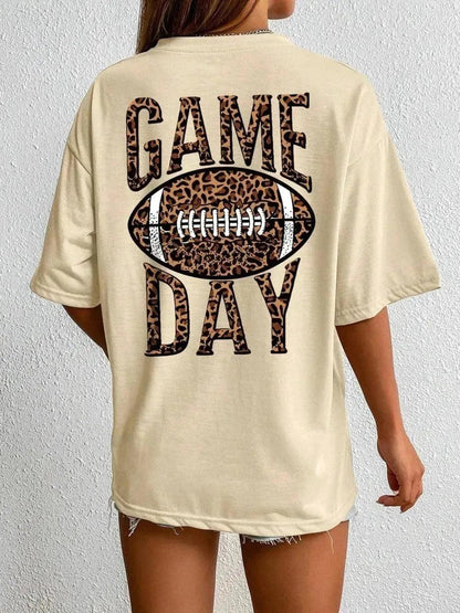 game day leopard t-shirt - basil boutique