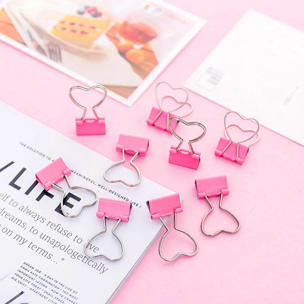 heart decorative binder clips