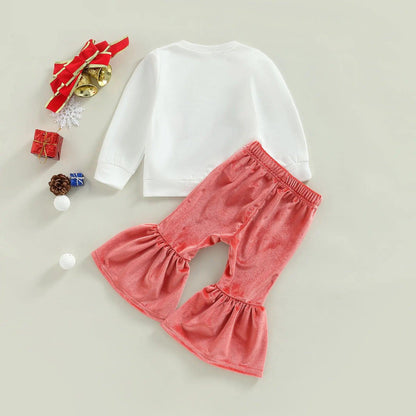 holly jolly kids outfit - basil boutique