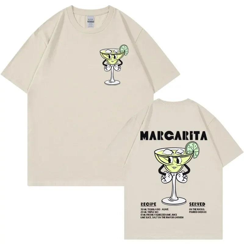 margarita cartoon cocktail t-shirt - basil boutique