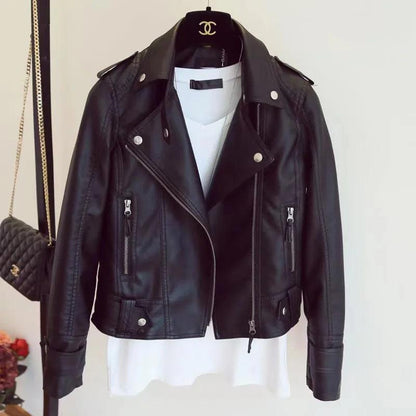 personalized faux leather jacket - basil boutique