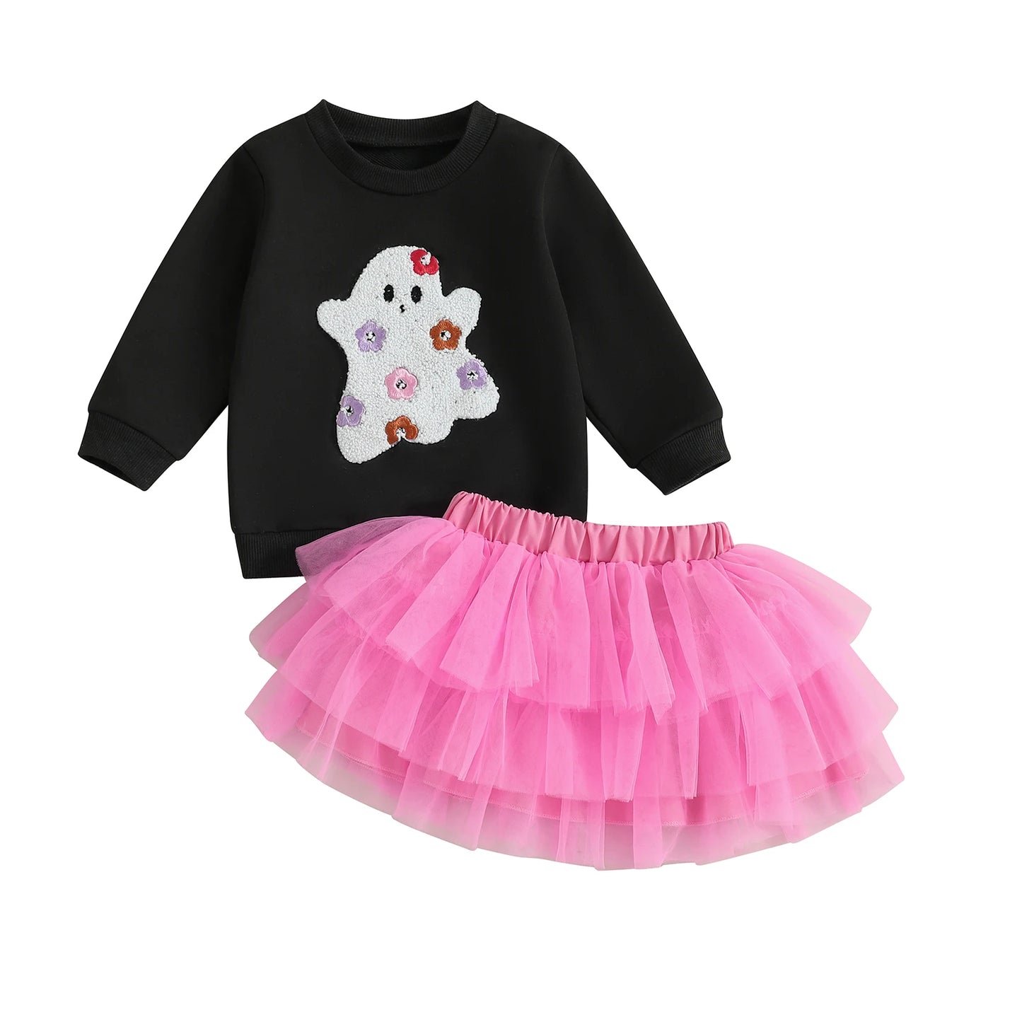 grovvy ghost tulle kids outfit
