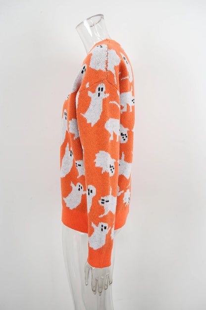 ghostly cute crew sweater