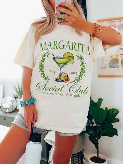 margarita social club t-shirt - basil boutique