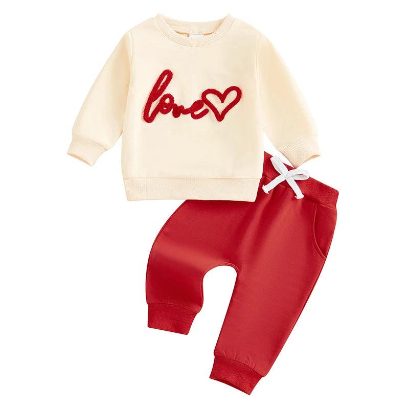 love valentine's kids outfit