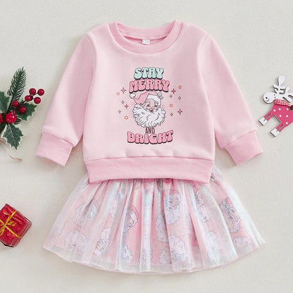 stay merry + bright kids outfit - basil boutique