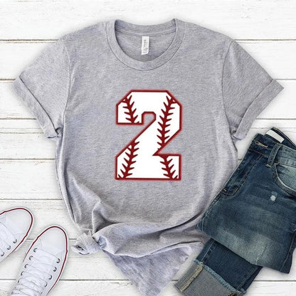 personalized baseball number t-shirt - basil boutique