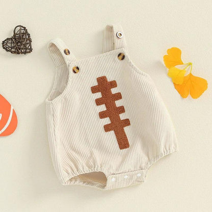 football overall onesie - basil boutique