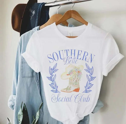 southern belle social club t-shirt - basil boutique