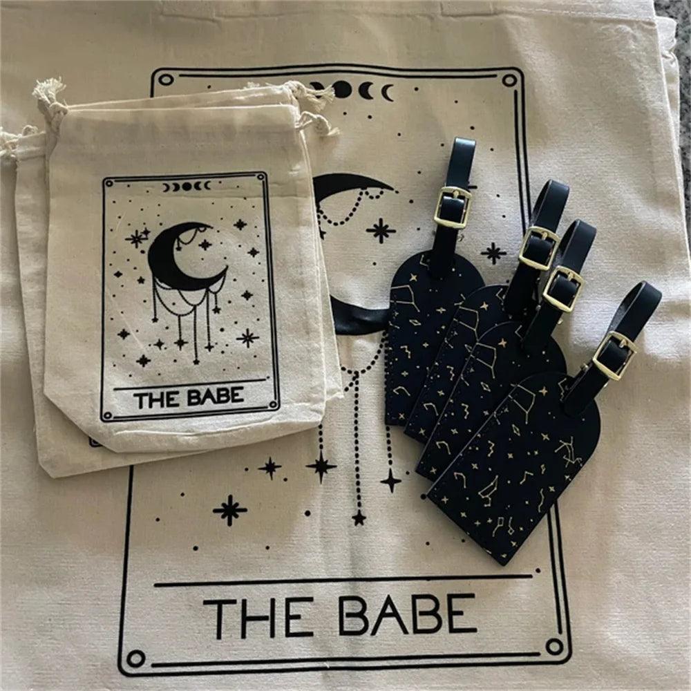 personalized celestial bridal party bags - basil boutique