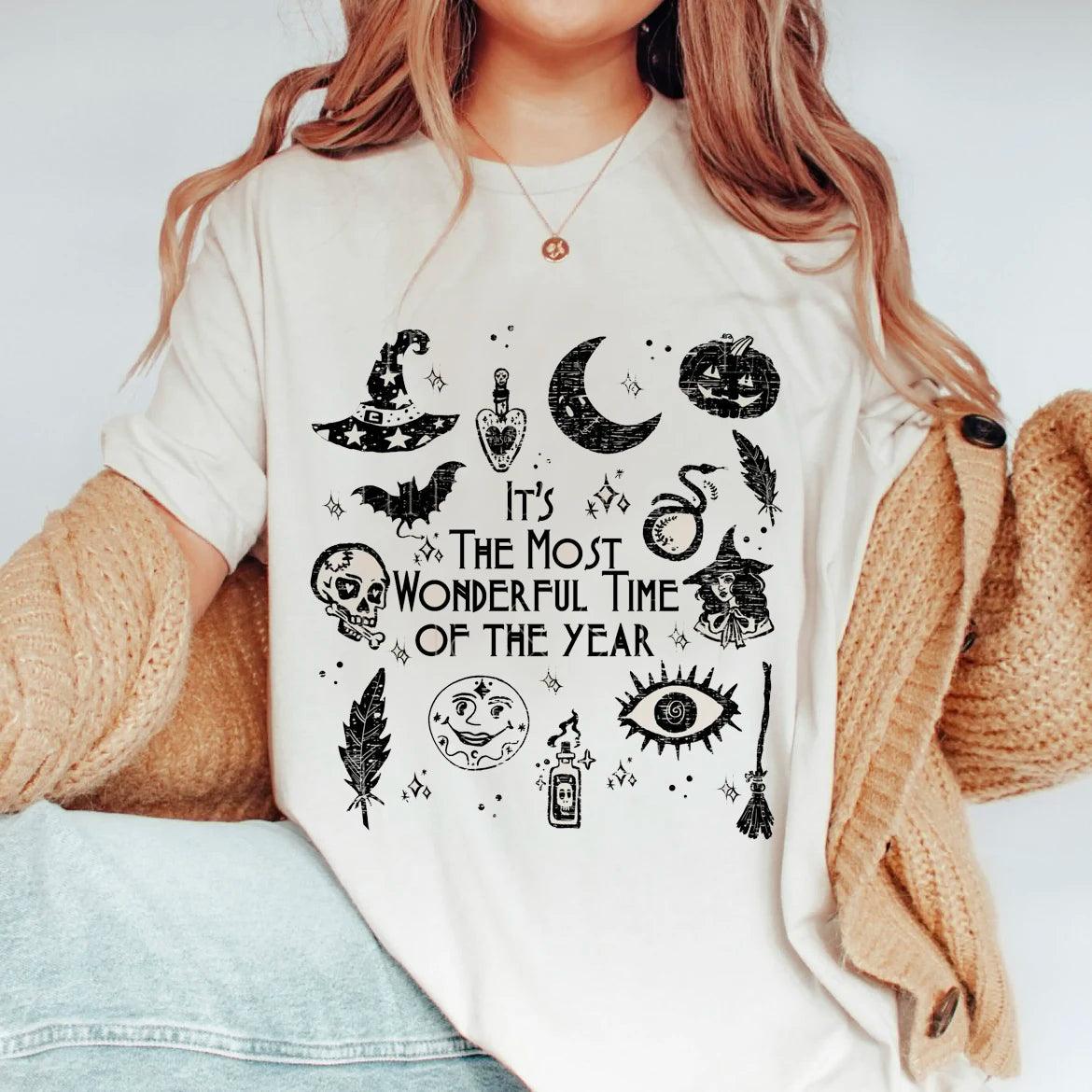 halloween retro t-shirts - basil boutique