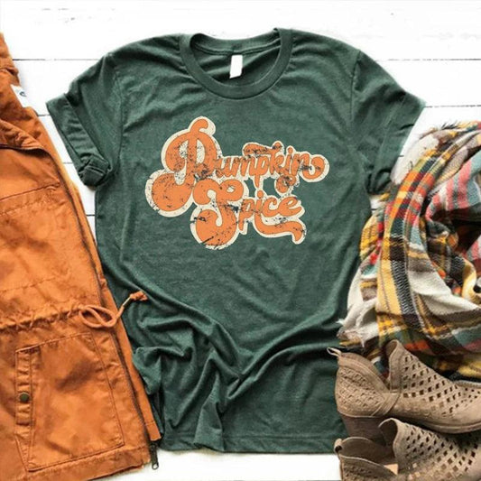 pumpkin spice t-shirt - basil boutique