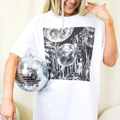 disco ball t-shirt - basil boutique